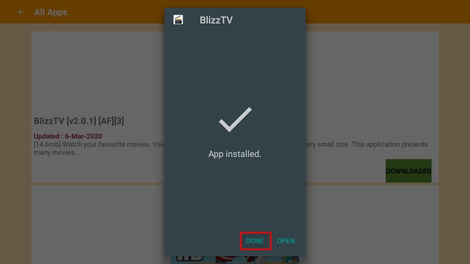 install blizz tv app