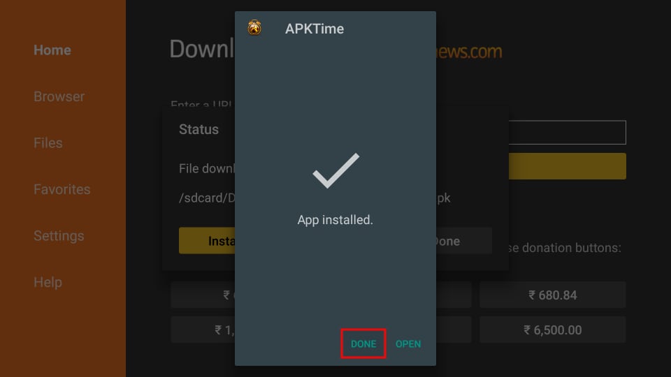 apktime installed