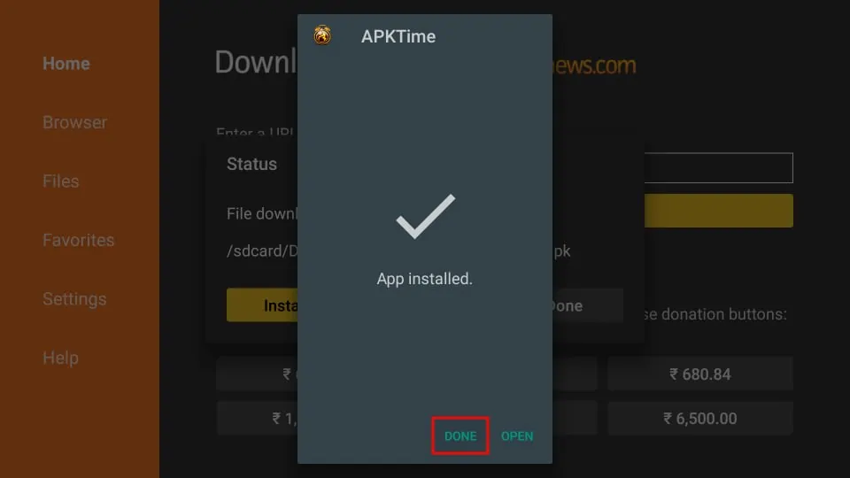 apktime installed