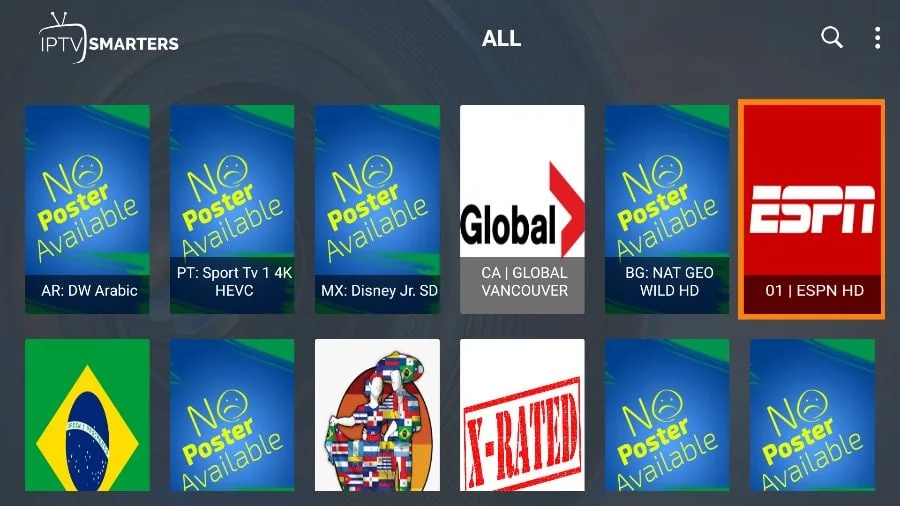 Dynasty IPTV channels