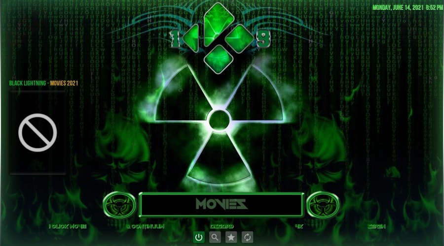 FallOut kodi build homescreen