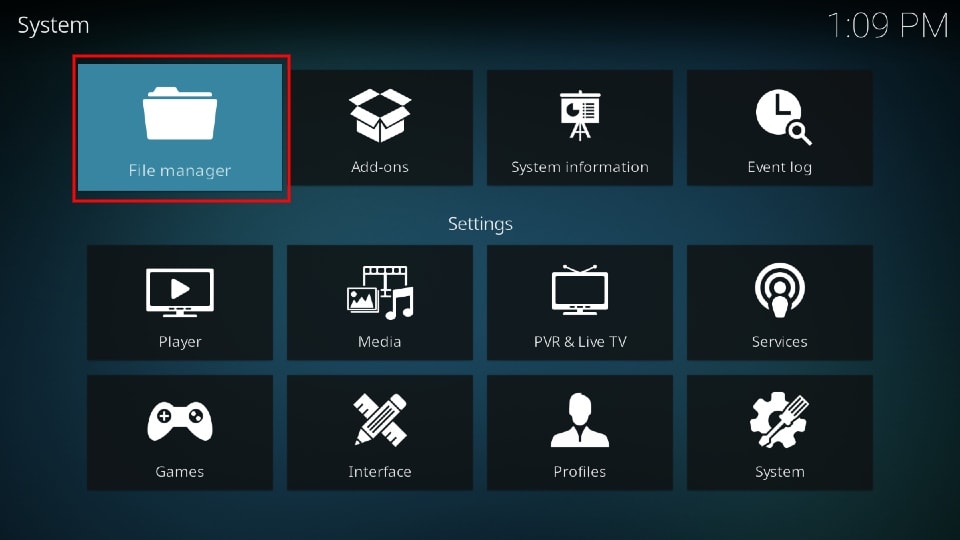 File Manager Kodi