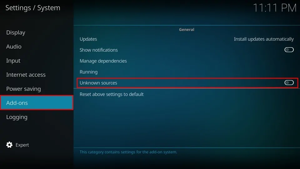 kodi addons