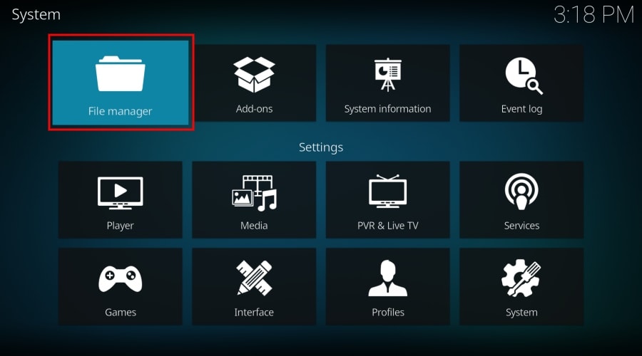 kodi File Manager