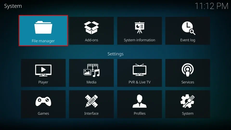 Kodi File manager