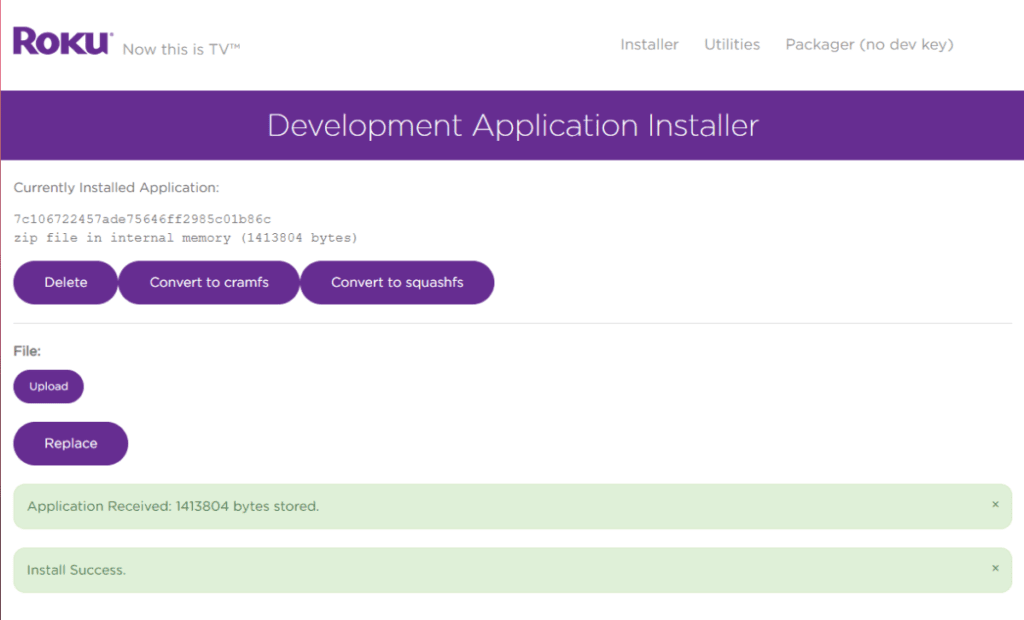 development application installer