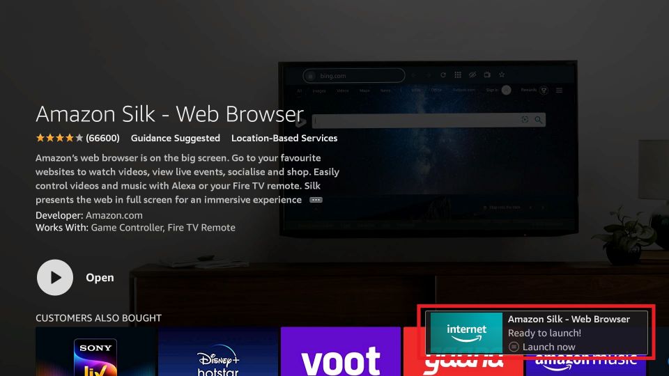 open browser on firestick