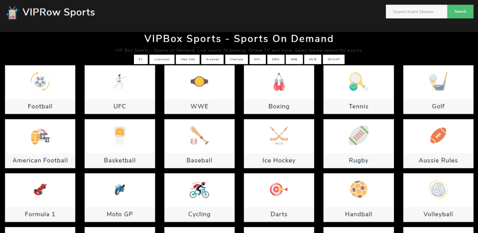free sports streaming sites