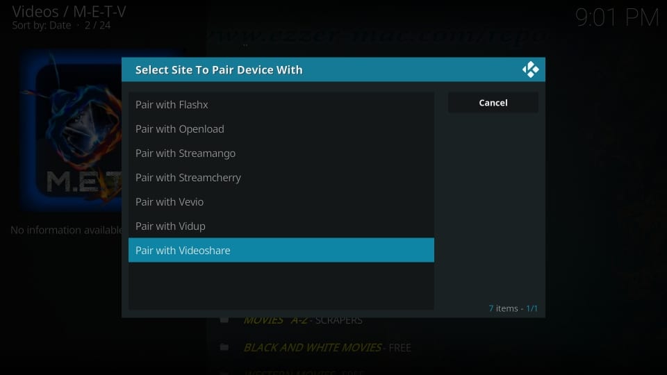 pair with videoshare
