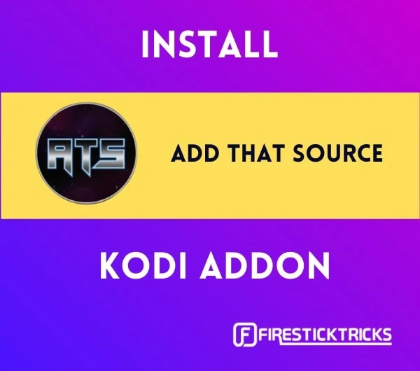 how to install add that source kodi addon