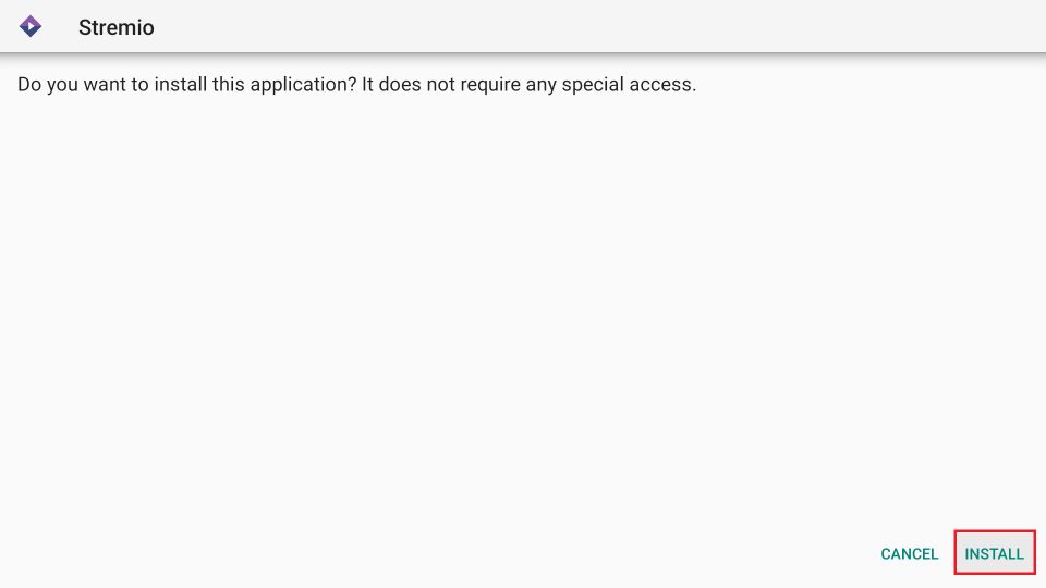installing stremio firestick app