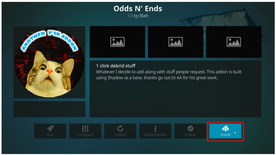 how to install Odds N' Ends addon on kodi