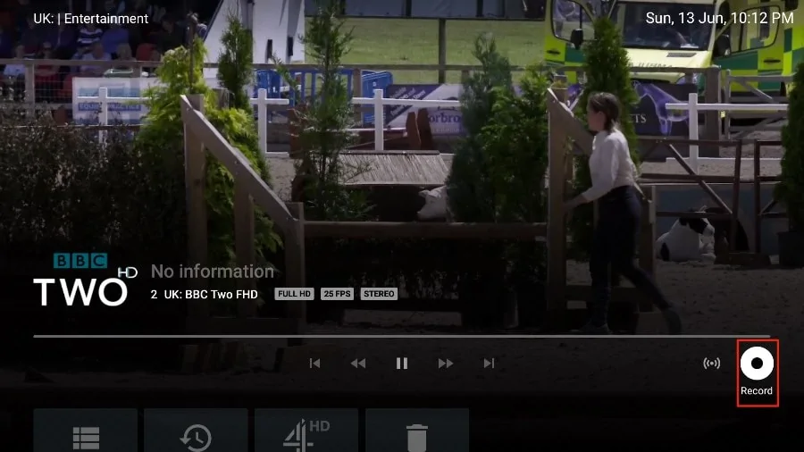 how to record channels on tivimate