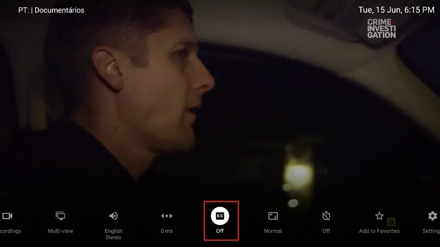 enable subtitles