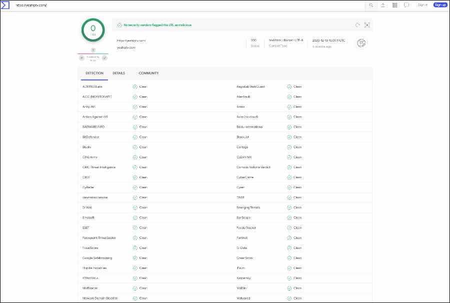 is yeah iptv website safe?