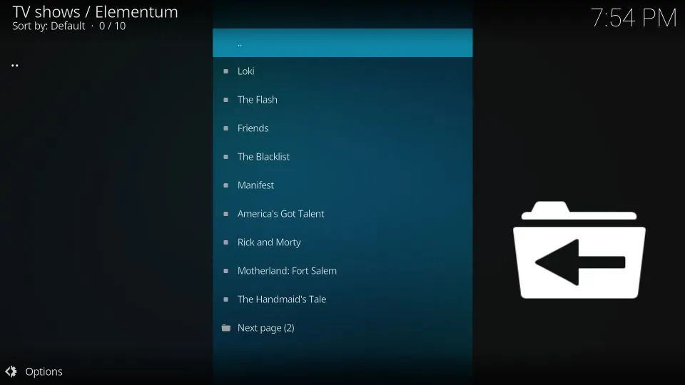 how to install elementum kodi addon