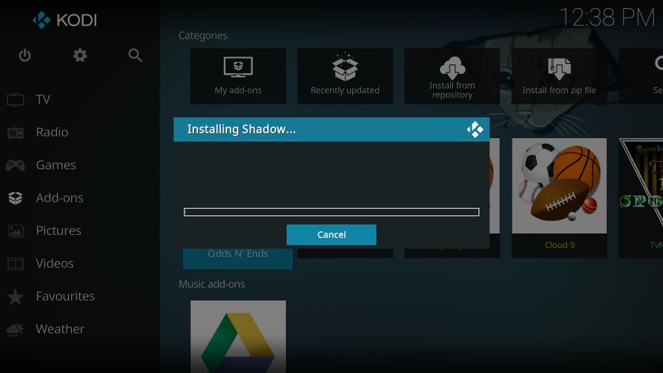 set up kodi Odds N' Ends addon