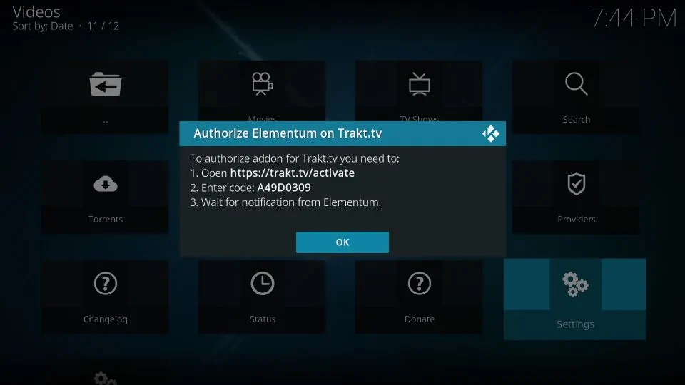 install elementum kodi addon