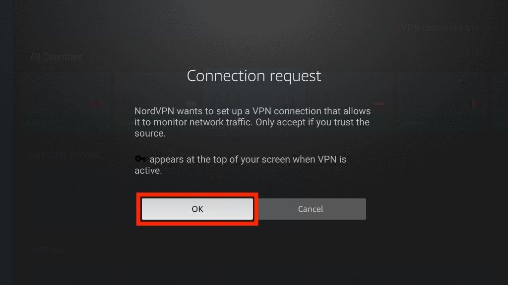 allow nordvpn on firestick