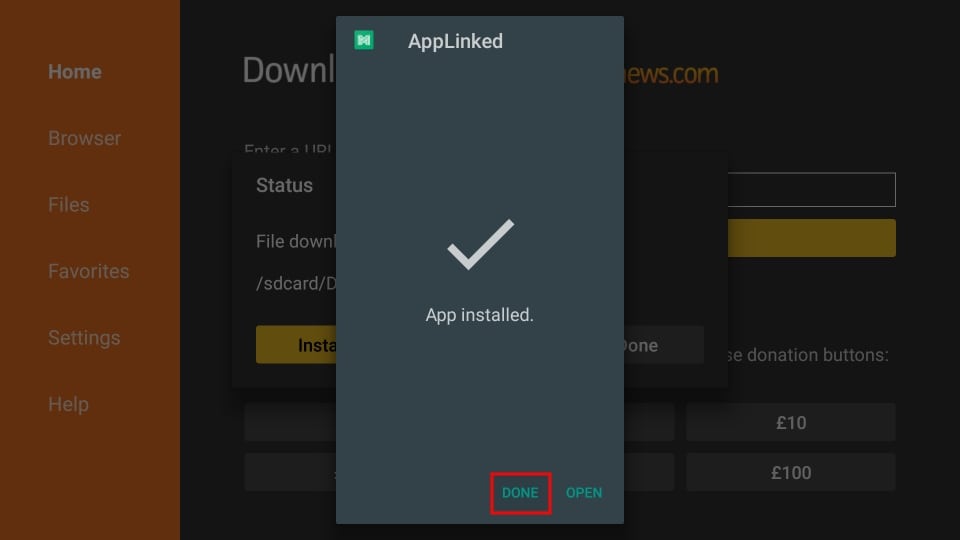 AppLinked Installed on firestick