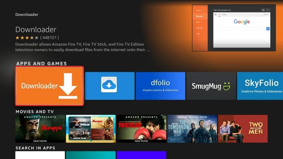  Downloader app on firestick