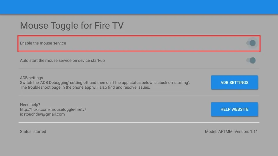 mouse toggle for fire tv