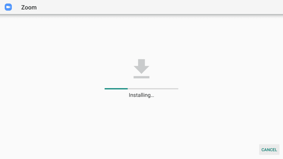 installation of zoom app