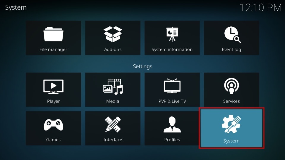 kodi system 