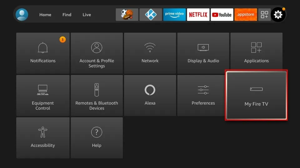 My Fire TV on firestick