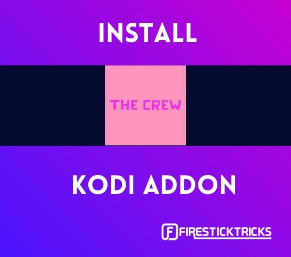 install the crew kodi addon