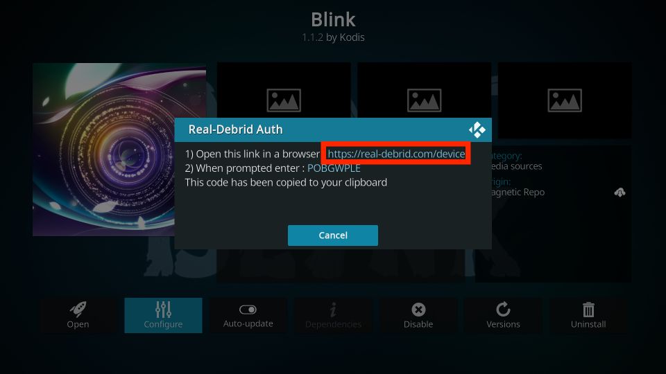 blink addon