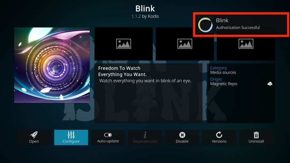 how to install blink kodi addon 