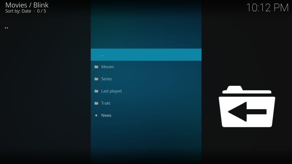 blink home screen