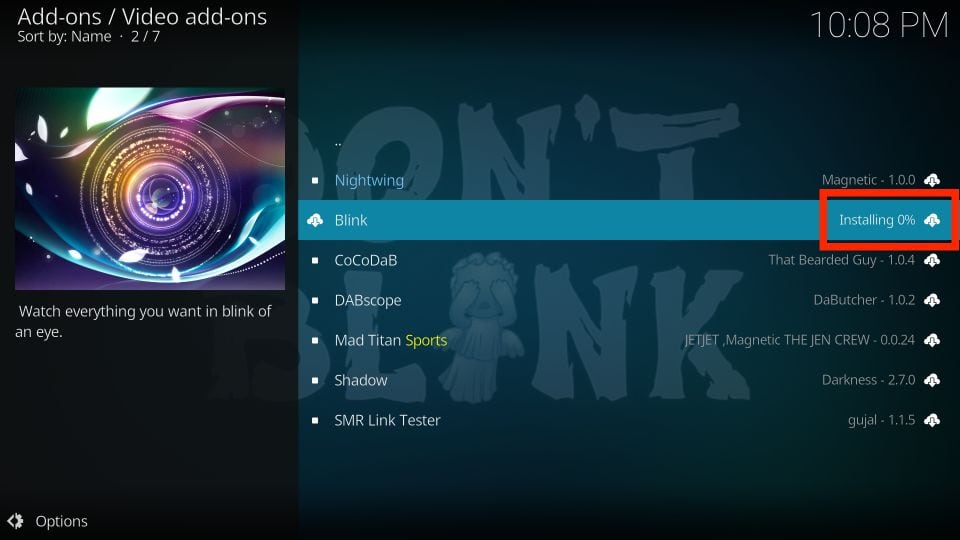 installing blink