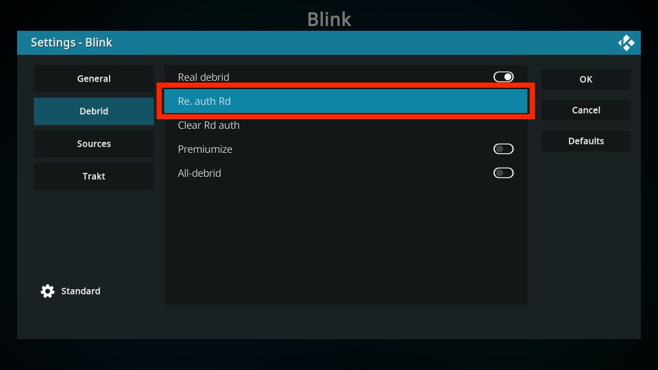 blink settings