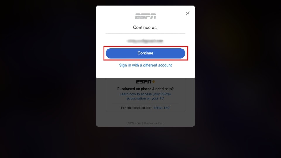 login to espn plus