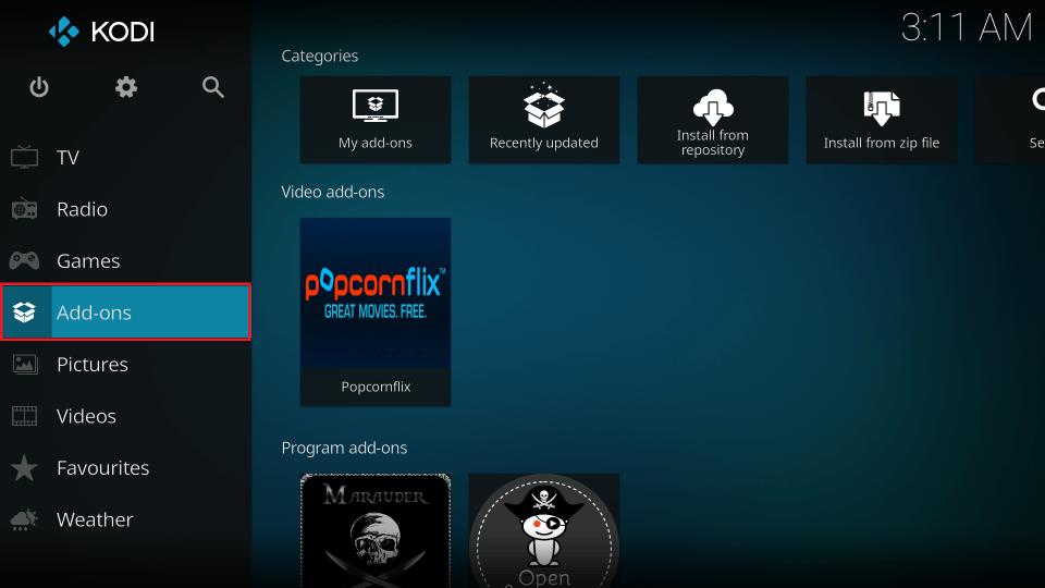 kodi addons