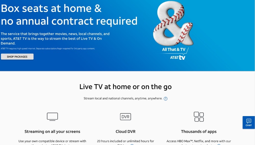 at&t tv