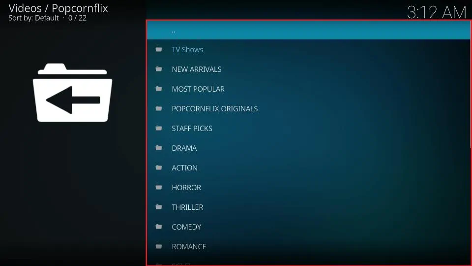 install popcornflix kodi