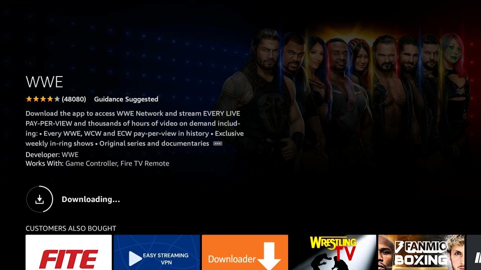 downloading wwe