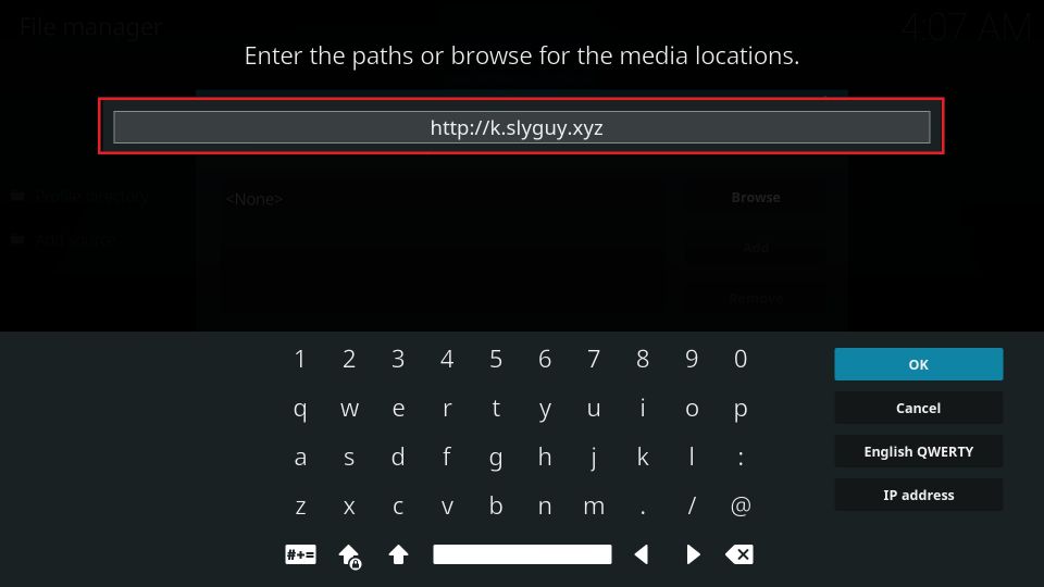 enter slyguy url