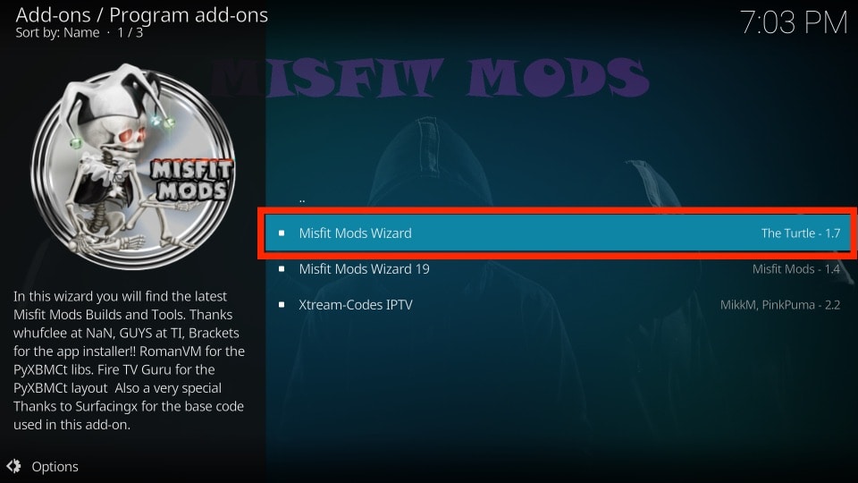 misfit mods wizard