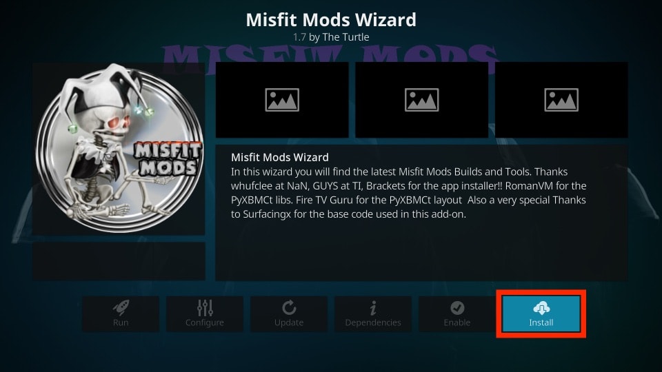install misfit mods wizard