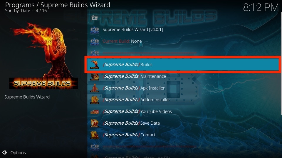 supreme builds wizard kodi