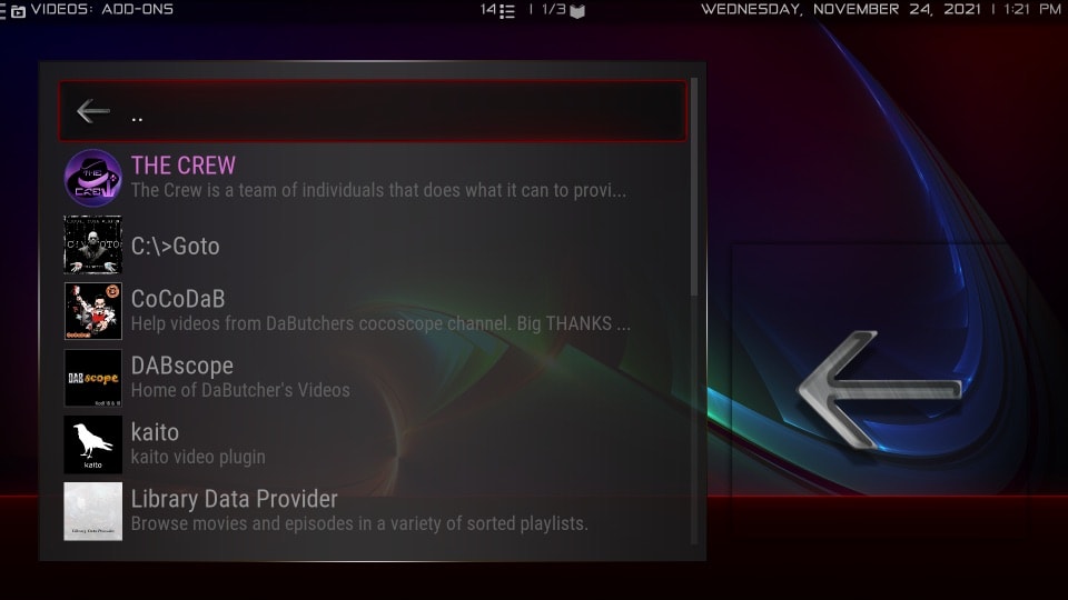 dabutcher builds on kodi