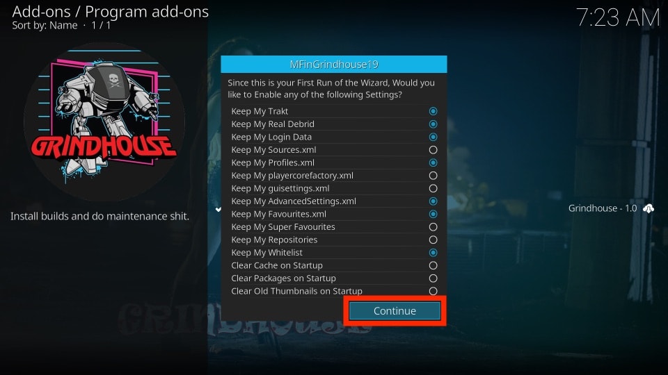 kodi grindhouse builds