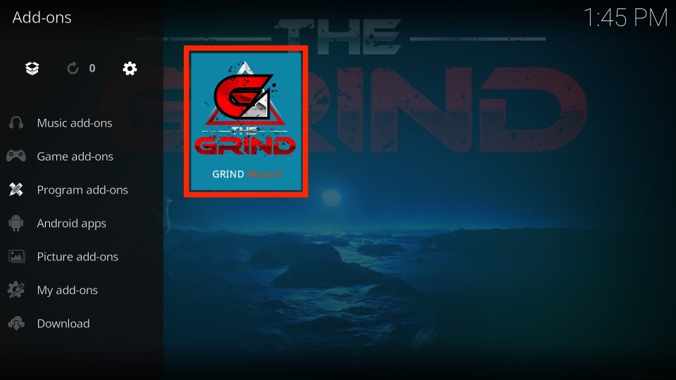 download the grind build on kodi