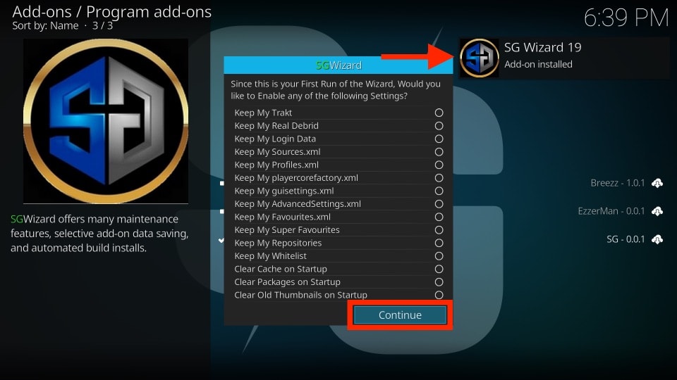 install sg wizard builds on kodi