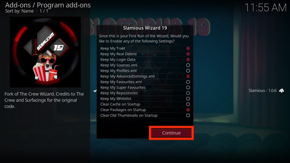 kodi slamious build