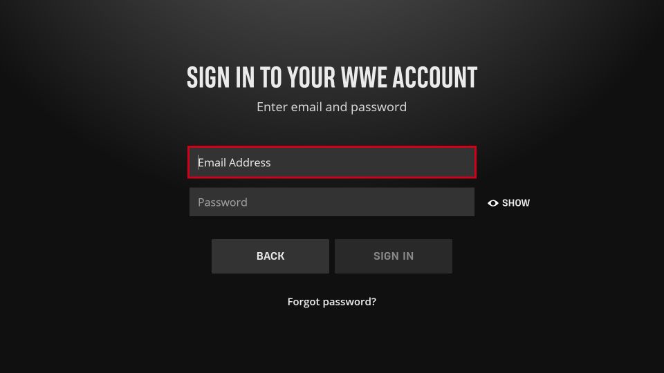 create account with wwe network